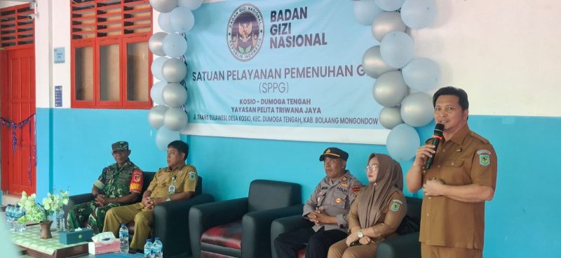Peresmian Gedung SPPG di Kecamatan Dumoga Tengah oleh Wabup Dony Lumenta
